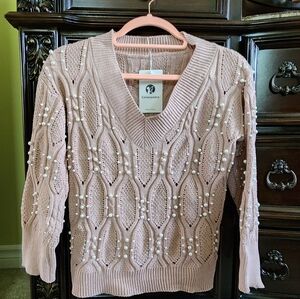 Pink pearl Sweater (